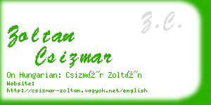 zoltan csizmar business card